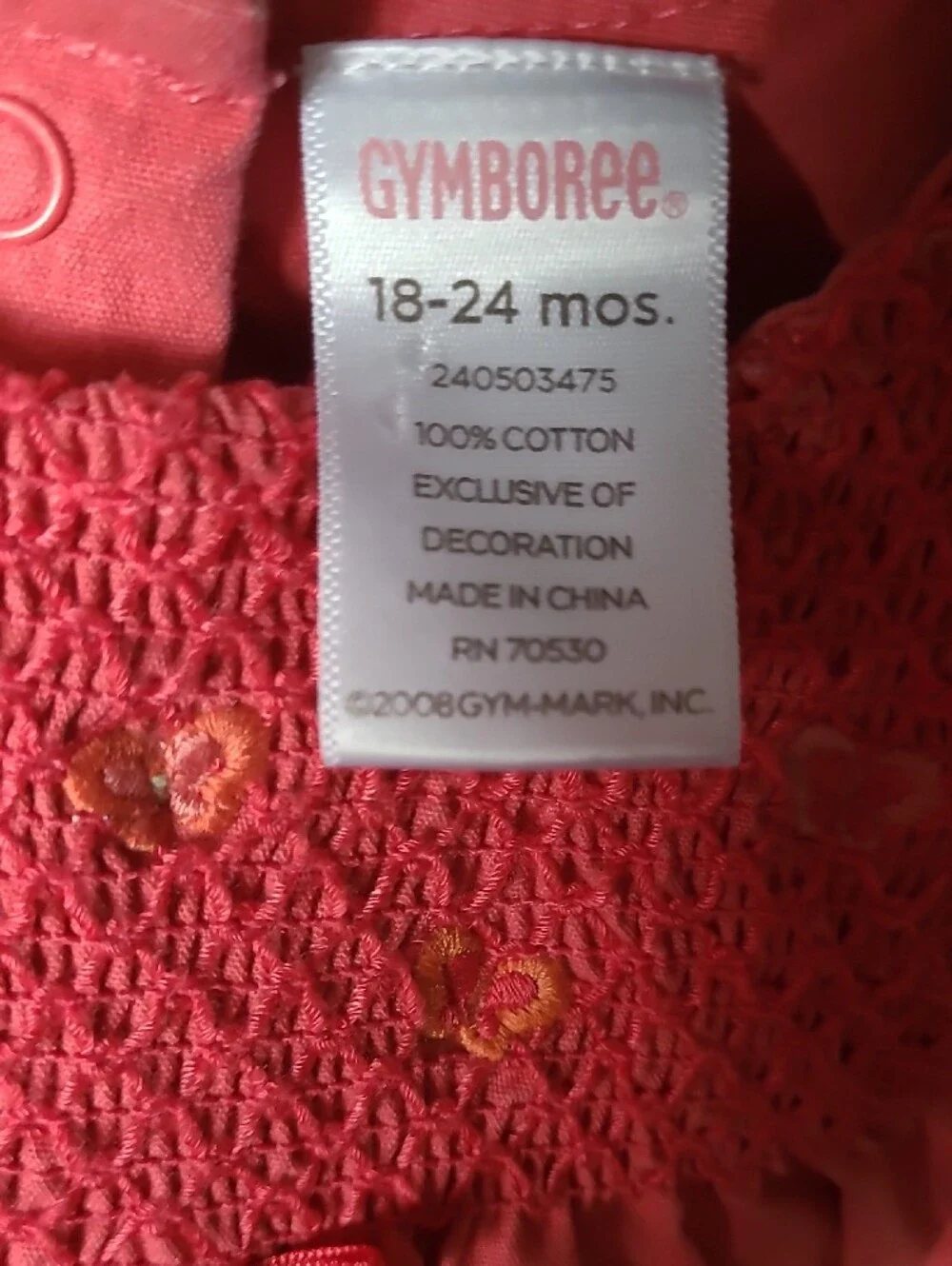 Gymboree sleeveless romper
